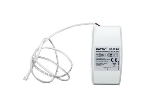 Mikrofalowy czujnik ruchu z zewnętrznym sensorem zmierzchowym 5.8GHz 360st. IP20 1200W OR-CR-246