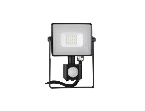 Projektor LED 10W 800lm 4000K Dioda SAMSUNG z czujnikiem ruchu PIR Czarny IP65 437