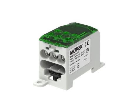 Blok dystrybucyjny - rozdzielczy OJL200A zielony wej: 1xAl/Cu10-70mm wyj: 6xCu 2,5-16mm2 MAB1201G10