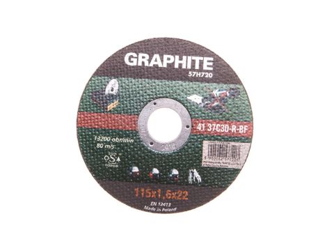 Tarcza tnąca do kamienia 115 x 1.6 x 22.2 mm, 41 37C30-R-BF