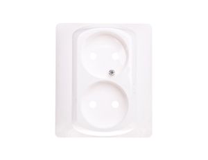 SISTENA LIFE Plakietka gniazda podwójnego arctic 771032