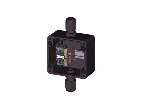 Puszka łączeniowa Ex przeciwwybuchowa z poliestru A01B1 PL01-T6/T5, IP66 strefa 1,21 oraz 2,22, ATEX