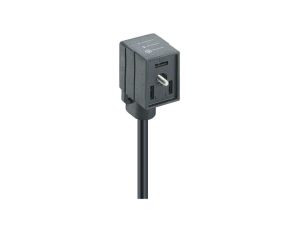 Kabel konfekcjonowany jednostronnie zakończony złącze zaworowe typ B 3-pinowe VB 1D-3-2-205/2 M