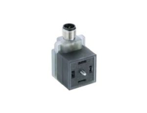 Adapter złącza zaworowego DIN EN 175301-803 typ A ze złączem M12 męskim ze wskaźnikiem LED VAD 1D-1-3-M12-5