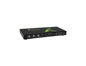 Przełącznik KVM HDMI/USB 4x1 z Audio 4K*60Hz Techly