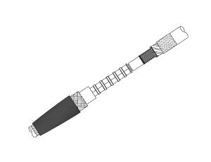 Mufa przelotowa do kabli trakcyjnych 1-żyłowych, ze złączką prasowaną Al, 3,6/6(7,2)kV, SMHA1 630 VP MS6, 427193
