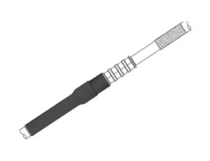 Mufa przelotowa do kabli trakcyjnych 1-żyłowych, do 1kV, ze złączką prasowaną Al, SMH1 500 VP, 427190
