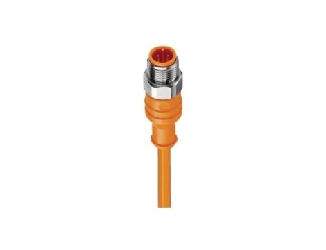 Kabel konfekcjonowany jednostronnie złącze M12 4-pinowe męskie proste PVC pomarańczowy PRST 4-07/10 M