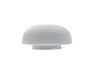 PLAFON G-4, E27, 60W, biała-stal malowana proszkowo, klosz matowy-szkło, duży okrąg IP20 G01 G-4