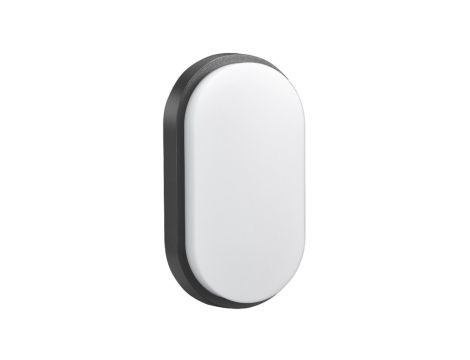 Lampa LED ścienno sufitowa 1100lm 15W IP54 kolor szary, kolor barwowy naturalny biały 4000K MCE341 GR