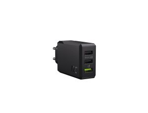 Ładowarka Sieciowa Green Cell GC ChargeSource 3 3xUSB 30W z szybkim ładowaniem Ultra Charge i Smart Charge
