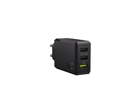 Ładowarka Sieciowa Green Cell GC ChargeSource 3 3xUSB 30W z szybkim ładowaniem Ultra Charge i Smart Charge