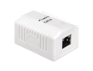 Gniazdo teleinformatyczne natynkowe FTP 1xRJ45 kat.6 OS6-0001-W