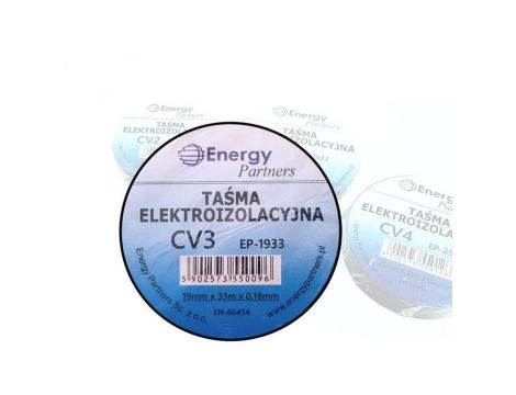 CV3 (EP-1933) CZA - taśma elektroizolacyjna PCW (19mm x 33m x 0.18mm) czarna