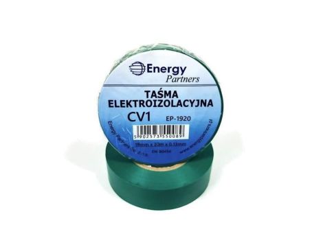 CV1 (EP-1920) ZIE - taśma elektroizolacyjna PCW (19mm x 20m x 0.13mm) zielona