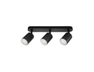 Lampa Oprawa SIENA-ALU-B/B 3xgu10 czarna z czarnym przegubem
