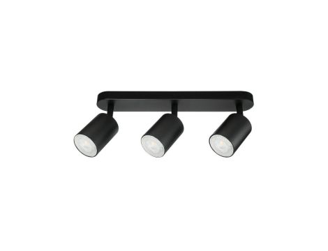 Lampa Oprawa SIENA-ALU-B/B 3xgu10 czarna z czarnym przegubem