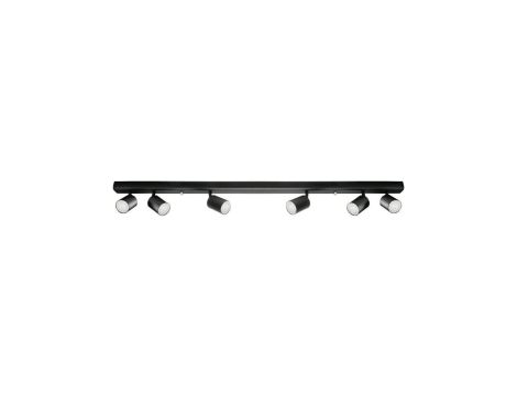 Lampa Oprawa SIENA-ALU-B/B 6xgu10 czarna z czarnym przegubem