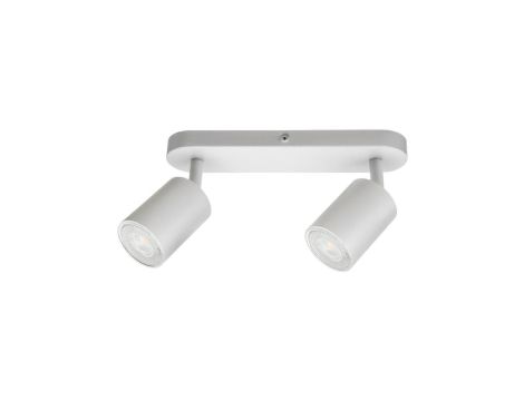 Lampa Oprawa SIENA-ALU-W/W 2xgu10 biała z białym przegubem