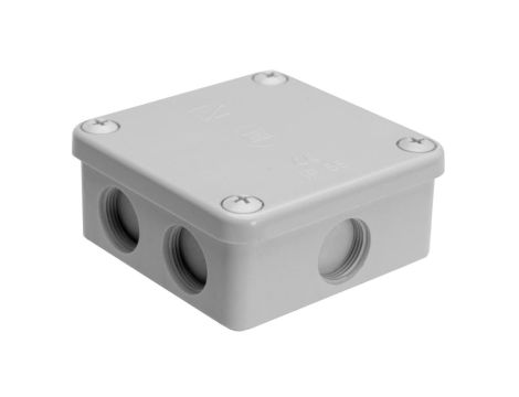 Puszka natynkowa, materał-bakelit, kolor RAL7035, IP54, 500V, 7 wyjść K85