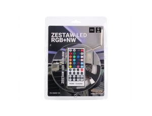 Zestaw led RGB+NW 72W 300led 40key IP20 blister