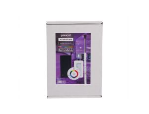 Zestaw led RGB 36W 150led pilot okrągły biały pudełko