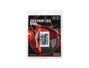 Zestaw led RGB 72W 300led 24key IP65 blister