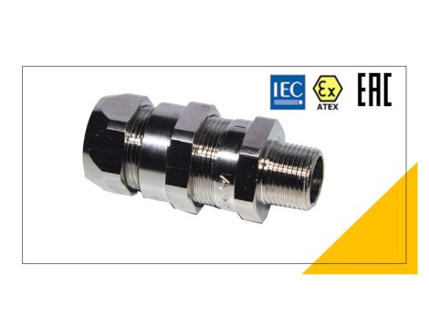 Dlawnica ATEX do peszel Sealtite 3/8 M20x1,5 śr.kabla 7-10mm, Ex d/e 822.009.0