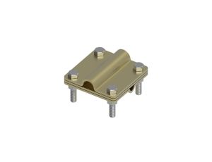 Złącze uniwersalne 3-elem. 80x80 drut8-pręt16 mosiądz 215.6.1 MS 21501610