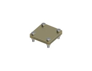 Złącze uniwersalne 3-elem. 80x80 bednarka-bednarka mosiądz 215.1.1 MS 21501110