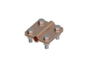 Złącze uniwersalne 2-elem. 60x60 drut8-drut8 miedź 214.4 CU 21400403