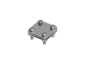 Złącze uniwersalne 3-elem. 60x60 bednarka-bednarka stal nierdzewna 214.1.1 NI 21401105