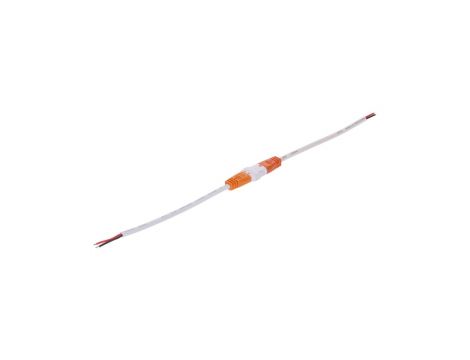Złączka 2-pin KLIK wtyk+gniazdo 15+15cm biała 22awg