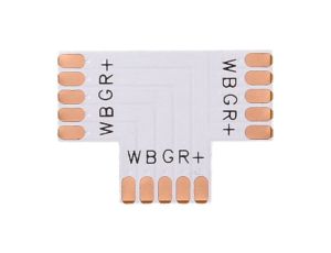 Złączka do taśmy led rgbw 12mm PCB T