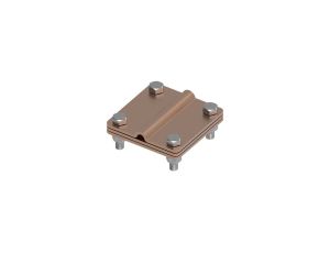 Złącze uniwersalne 3-elem. 80x80 bednarka-drut8 miedź 215.2.1 CU 21501203