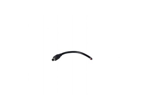 Wtyk DC 5.5x2.1 przewód czarny 15cm 22awg