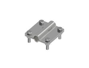 Złącze uniwersalne 2-elem. 80x80 drut8-pręt16 stal nierdzewna 215.6 NI 21500605