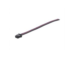 Wtyk RGB czarny przewód 15cm