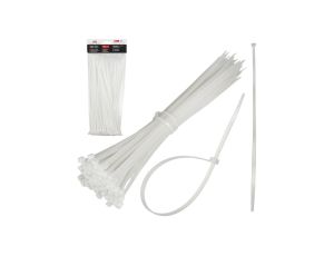 MCTV-463 W - białe, 3.6x250mm, opaski zaciskowe, 100 sztuk