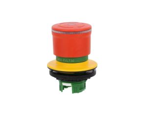 Miniaturowy przycisk bezpieczeństwa 30mm do otworu 30mm pierścień podświetlany odblokowanie przez przekręcenie M30-PVLT30
