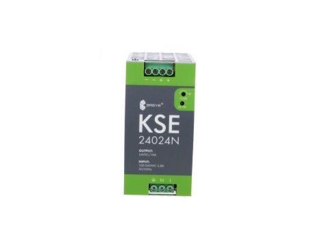 Zasilacz impulsowy KSE 24024M 230/ 24VDC 10A 240W na szynę DIN, Uzas: 96-264VACVAC, Ta70, 18924-9988