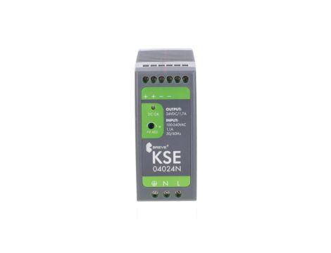Zasilacz impulsowy KSE 04024P 230/ 24VDC 1,7A 40W na szynę DIN, Uzas: 85-264VACVAC, Ta70, 18924-9983