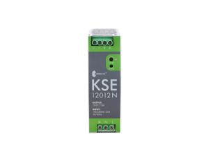 Zasilacz impulsowy KSE 12012M 230/ 12VDC 10A 120W na szynę DIN, Uzas: 96-264VACVAC, Ta70, 18912-9988