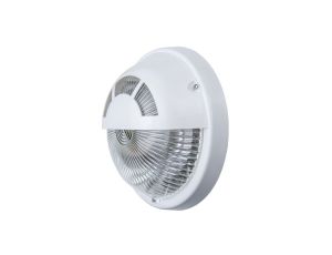 Oprawa EMOTION, E27 z czujnikiem ruchu HF, 60W, biała-polipropylen, klosz przeźroczysty-poliwęglan, IP44, IK10, A2250-P-HF