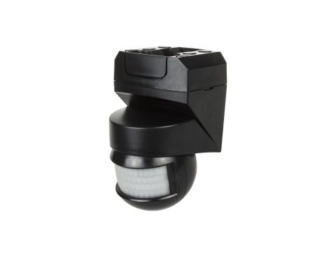 Ścienny czujnik ruchu zmierzchu 180 + 360 2000W MCE295 czarny