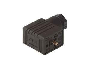 Gniazdo kablowe zaworowe przyłączeniowe typ B zgodnie z DIN EN 175 301-803-B, 2 + PE, PG 9 250 VAC/DC GMN 209 NJ schwarz