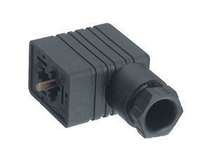 Gniazdo kablowe zaworowe przyłączeniowe typ B zgodnie z przemysłowym standardem 2 + PE GM 209 NJ schwarz