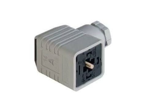 Złącze DIN do wysokiego napięcia typ A 4-pin (3+1PE) szary PG11 400 V AC/DC, 16 A GDMW 3011 DF grau