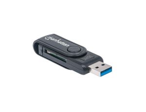 Czytnik Kart Pamięci 24w1 SD/MicroSD/MMC USB 3.0 Manhatan