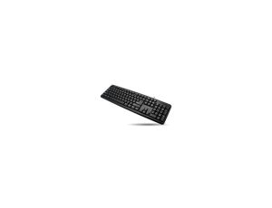 Klawiatura Ekonomiczna USB QWERTY US 104 Klawisze Czarna